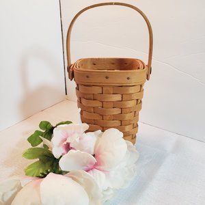 Longaberger American Cancer Society basket 5.5 " tall hinged handle